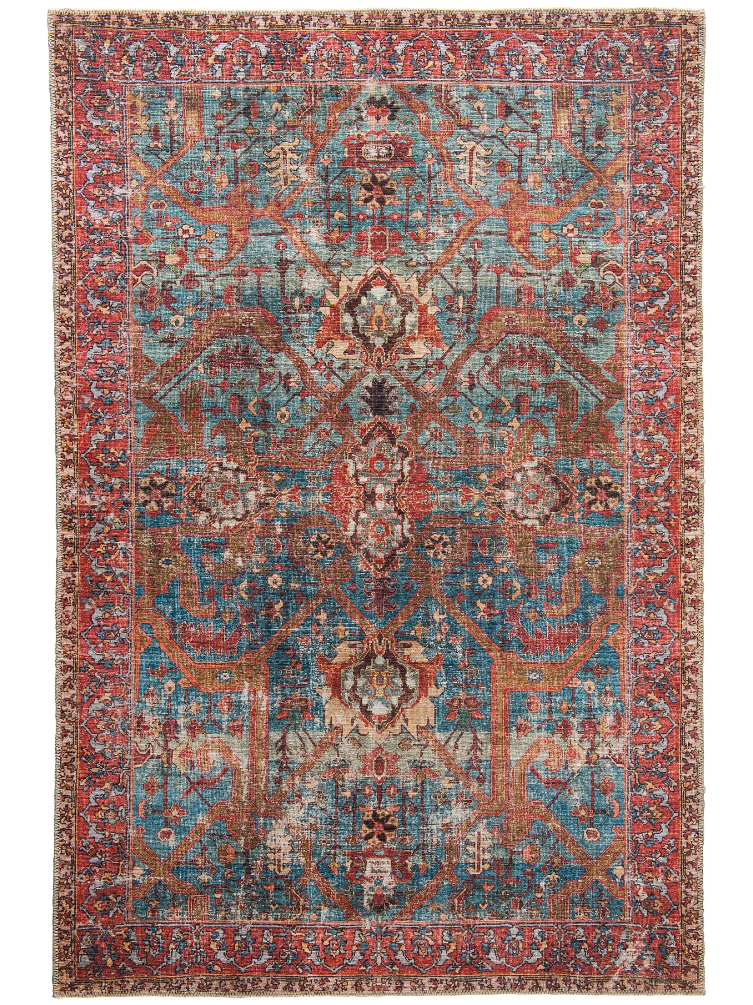 Vintage-Teppich, Dunkelrot 4 Vintage-Teppich, Dunkelrot – Bild 2