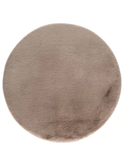 Kunstfell-Teppich, Cappuccino 7 Kunstfell-Teppich, Cappuccino -KIBEK Verkäufe Ranua Kunstfellteppich braun cappuccino rund100 pla