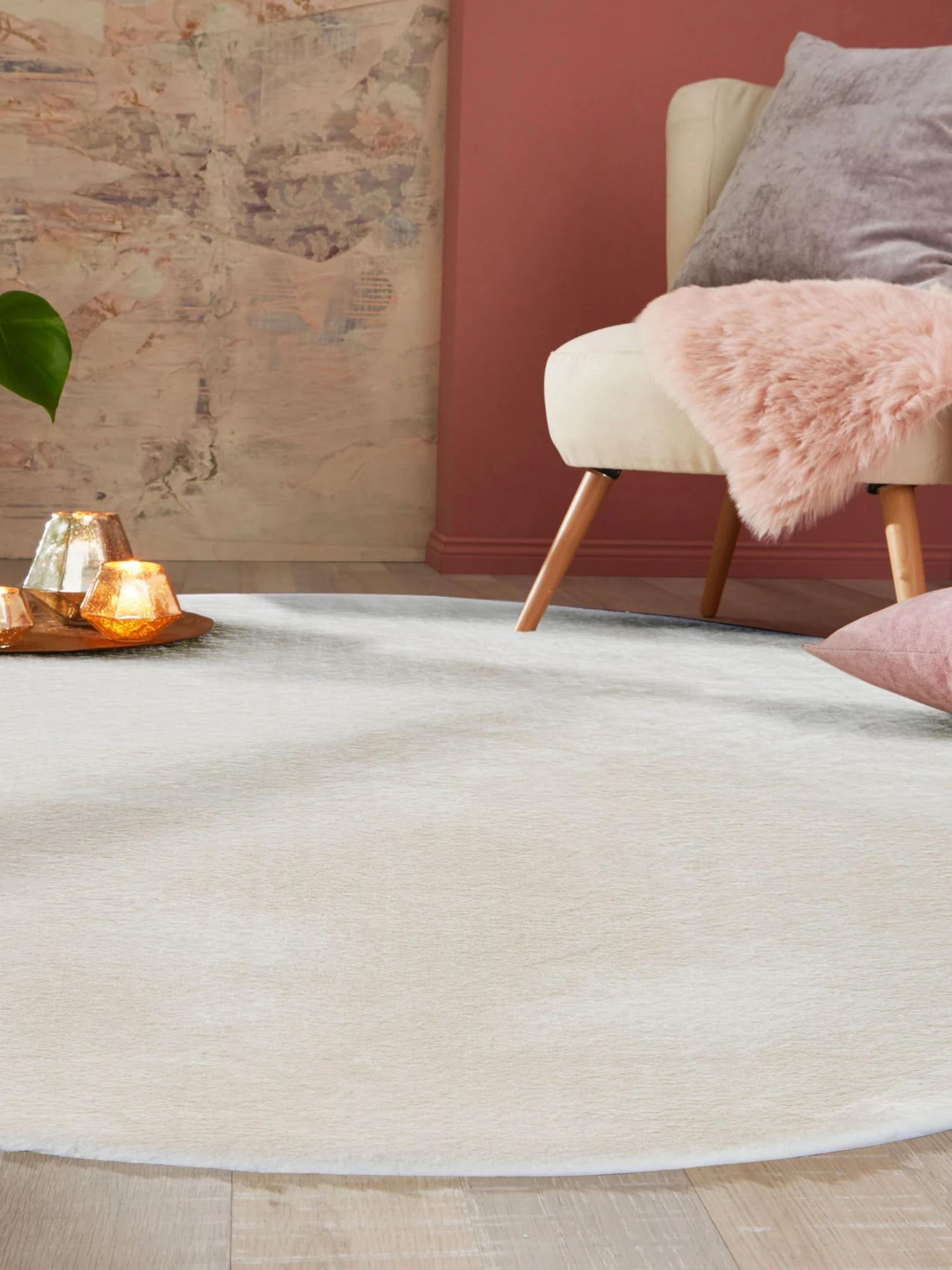 Kunstfell-Teppich, Snow 3 Kunstfell-Teppich, Snow