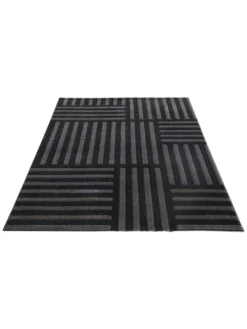 Moderner Teppich, Anthrazit 9 Moderner Teppich, Anthrazit -KIBEK Verkäufe Rieseby ModernerTeppich Dunkelgrau Anthrazit 160x230 fper