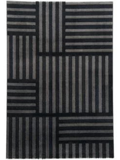 Moderner Teppich, Anthrazit 8 Moderner Teppich, Anthrazit -KIBEK Verkäufe Rieseby ModernerTeppich Dunkelgrau Anthrazit 160x230 pla