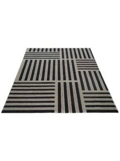 Moderner Teppich, Black/White 9 Moderner Teppich, Black/White -KIBEK Verkäufe Rieseby ModernerTeppich Weiss BlackWhite 160x230 fper