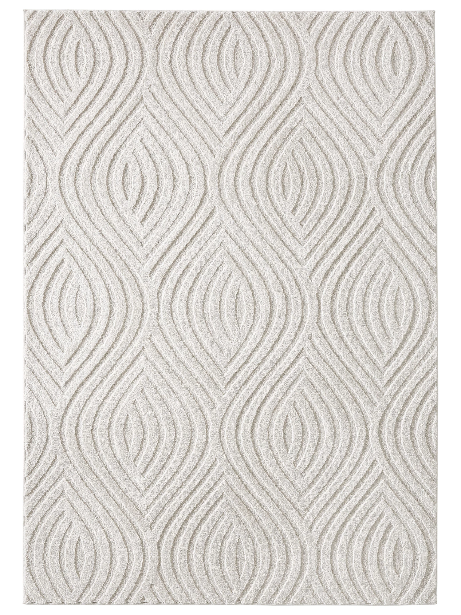 Moderner Teppich, Offwhite 4 Moderner Teppich, Offwhite – Bild 2