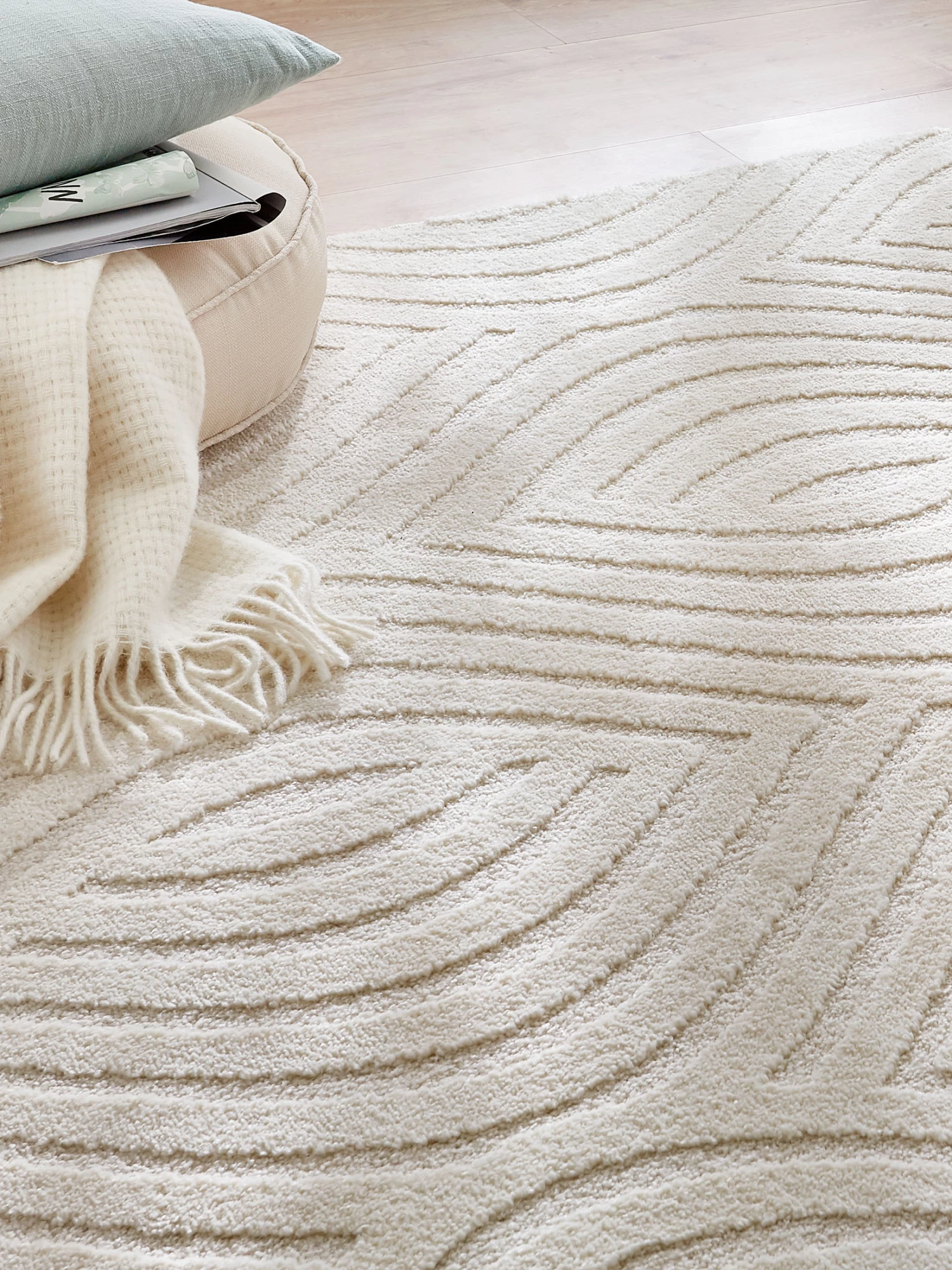 Moderner Teppich, Offwhite 3 Moderner Teppich, Offwhite