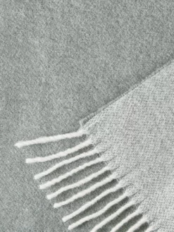 Wolldecke, Offwhite/Hellgrau 7 Wolldecke, Offwhite/Hellgrau -KIBEK Verkäufe Runa Decke Grau OffwhiteHellgrau 140x200 lup