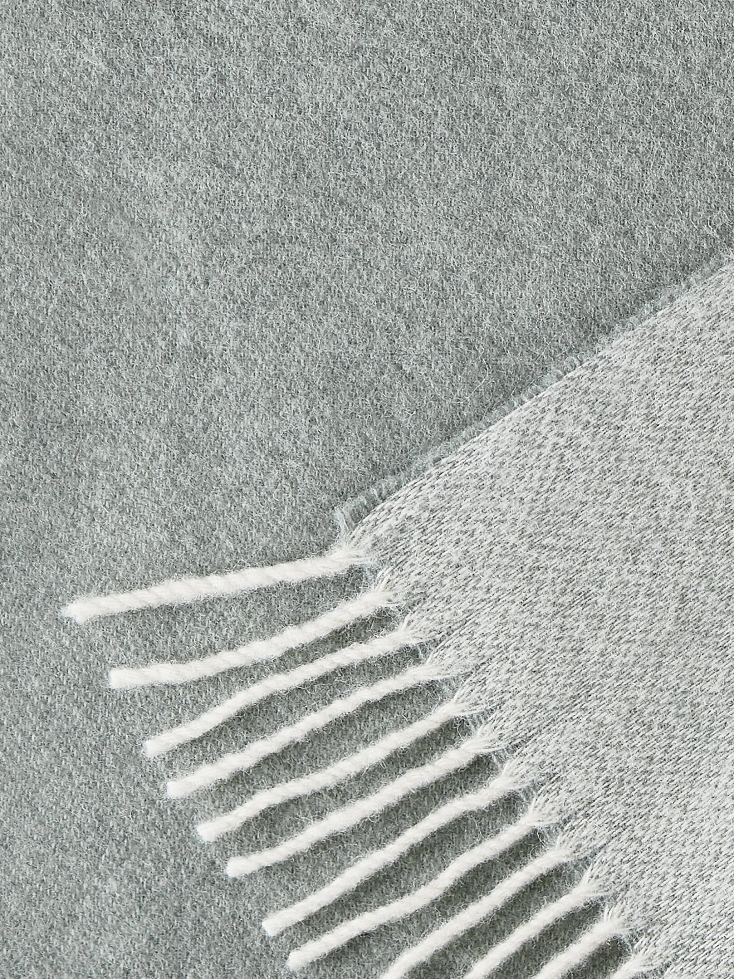 Wolldecke, Offwhite/Hellgrau 5 Wolldecke, Offwhite/Hellgrau – Bild 3
