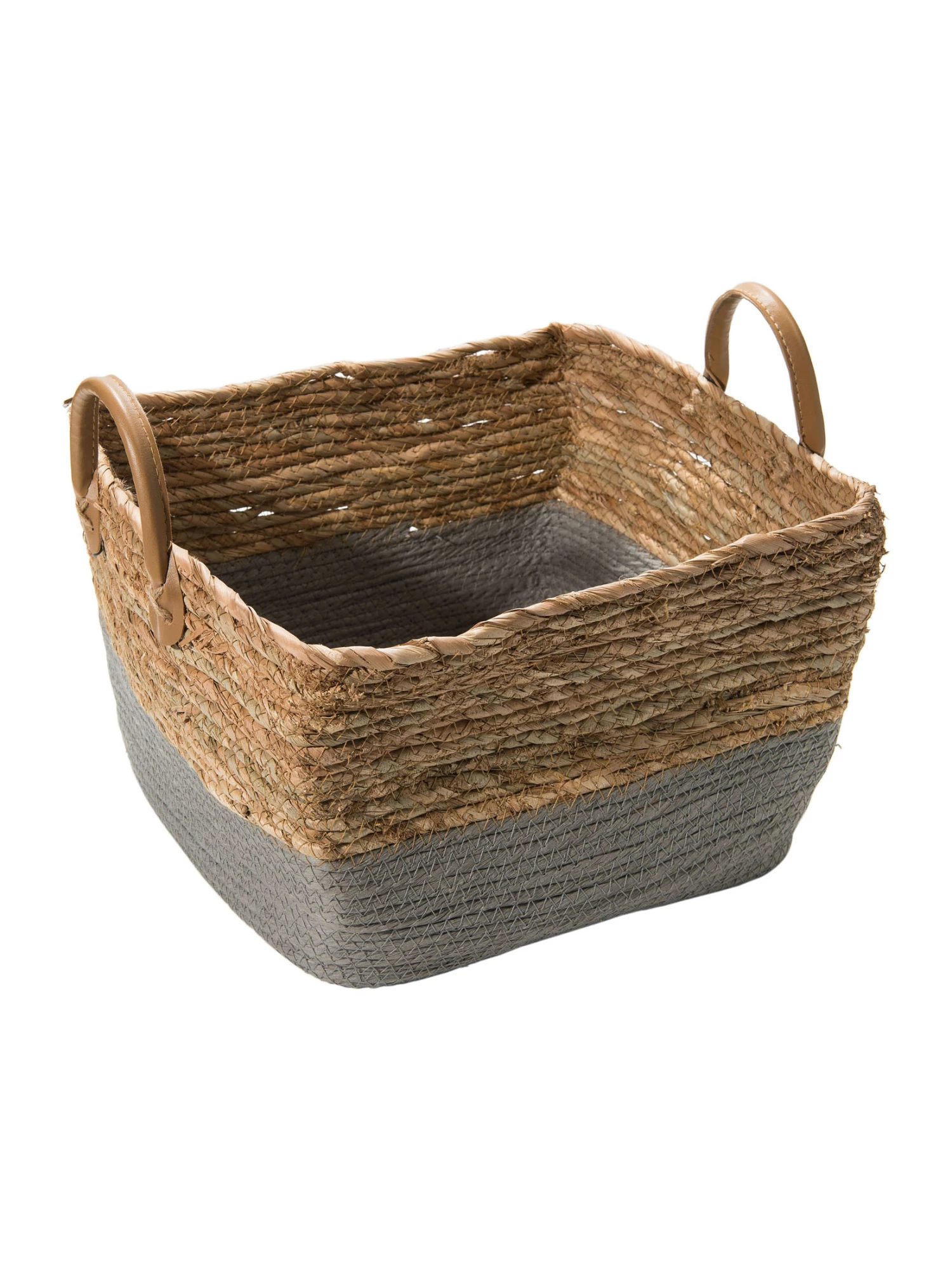Korb, Grau/Natur 3 Korb, Grau/Natur