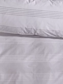 Renforcé-Bettwäsche, Grau/Weiss 11 Renforcé-Bettwäsche, Grau/Weiss -KIBEK Verkäufe Salieri Bettwaesche Grau GrauWeiss 135x200 lup