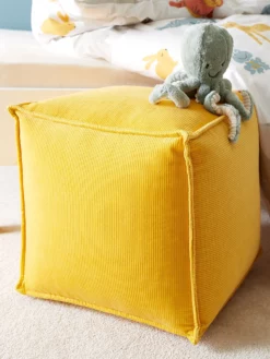 Pouf, Senf 8 Pouf, Senf -KIBEK Verkäufe Samson Pouf Gelb Senf 40x40 mil