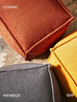 Pouf, Senf 9 Pouf, Senf -KIBEK Verkäufe Samson Pouf diverse eckig 40x40 mil