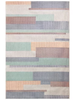 Outdoor-Teppich, Bunt -KIBEK Verkäufe SanDiego DesignerTeppich Mehrfarbig Bunt 170x240 pla