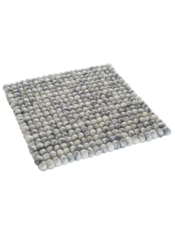 Sitzauflage, Grey Natural 8 Sitzauflage, Grey Natural -KIBEK Verkäufe Sannerud Filzkugel Sitzkissen grau GreyNatural 40x40 sper