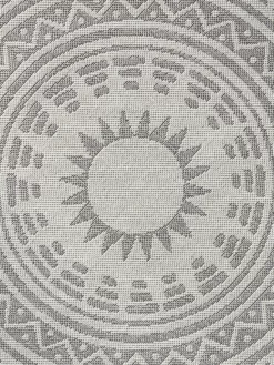 Outdoor-Teppich, Creme 9 Outdoor-Teppich, Creme -KIBEK Verkäufe Savela FlachgewebeTeppich beige Creme 160rund lup