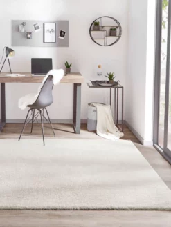 Hochflor-Teppich, Weiss