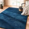 Hochflor-Teppich, Dunkelblau -KIBEK Verkäufe Sensation Uniteppich Blau Dunkelblau 160x230 mil2
