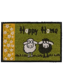 Fußmatte, Hellgrün -KIBEK Verkäufe Sheep Fussmatte gruen Hellgruen 40x60 pla