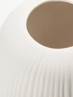 Vase, Weiss -KIBEK Verkäufe Sinya Vase Creme Weiss 13x13x172C9 lup1