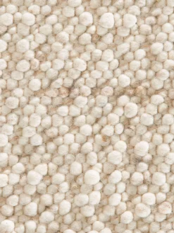 Woll-Teppich, Dünensand -KIBEK Verkäufe Skagen HandwebTeppich Creme Duenensand 170x230 lup