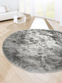 Kunstfell-Teppich, Taupe