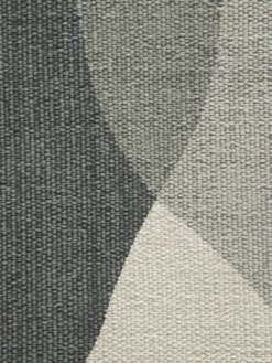 Flachgewebe-Teppich, Grau-Weiss -KIBEK Verkäufe Skelby FlachgewebeTeppich Grau GrauWeiss 90x160 lup