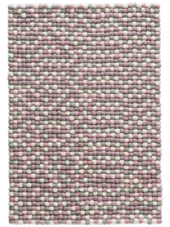 Filzkugel-Teppich, Rose