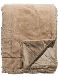 Decke, Coffee -KIBEK Verkäufe Snorre Decke Dunkelbraun Coffee 150x200 pla