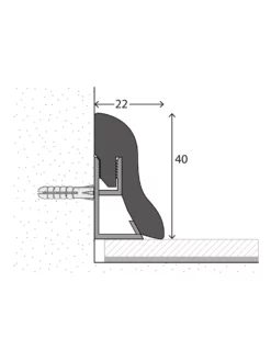 Sockelleiste, Grundierfolie Weiß -KIBEK Verkäufe Sockelleiste4cm Zubehoer 4x250 schema 7