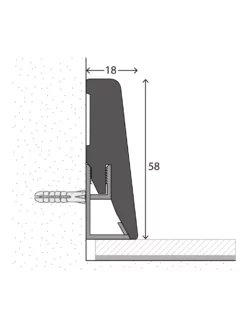 Sockelleiste, Ölschiefer -KIBEK Verkäufe Sockelleiste6cm Zubehoer 6x250 schema