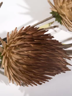 Kunstblume, Lila -KIBEK Verkäufe Softflower Kunstblume Braun Lila 15x94 lup