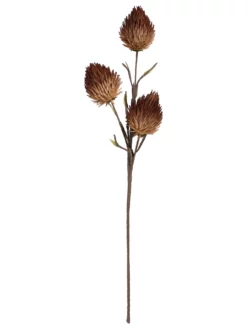 Kunstblume, Lila -KIBEK Verkäufe Softflower Kunstblume Braun Lila 15x94 pla