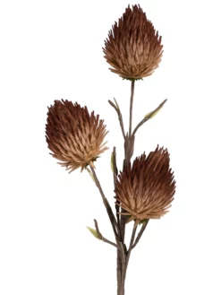 Kunstblume, Lila -KIBEK Verkäufe Softflower Kunstblume Braun Lila 15x94 pla2