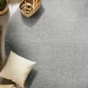 Hochflor-Teppich, Silber 1 Hochflor-Teppich, Silber -KIBEK Verkäufe Sovereign Uniteppich hellgrau silber 120x120 mil