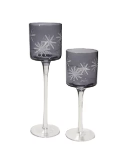 Teelichthalter, Grau 11 Teelichthalter, Grau -KIBEK Verkäufe StarLightUp Teelichthalter Grau set