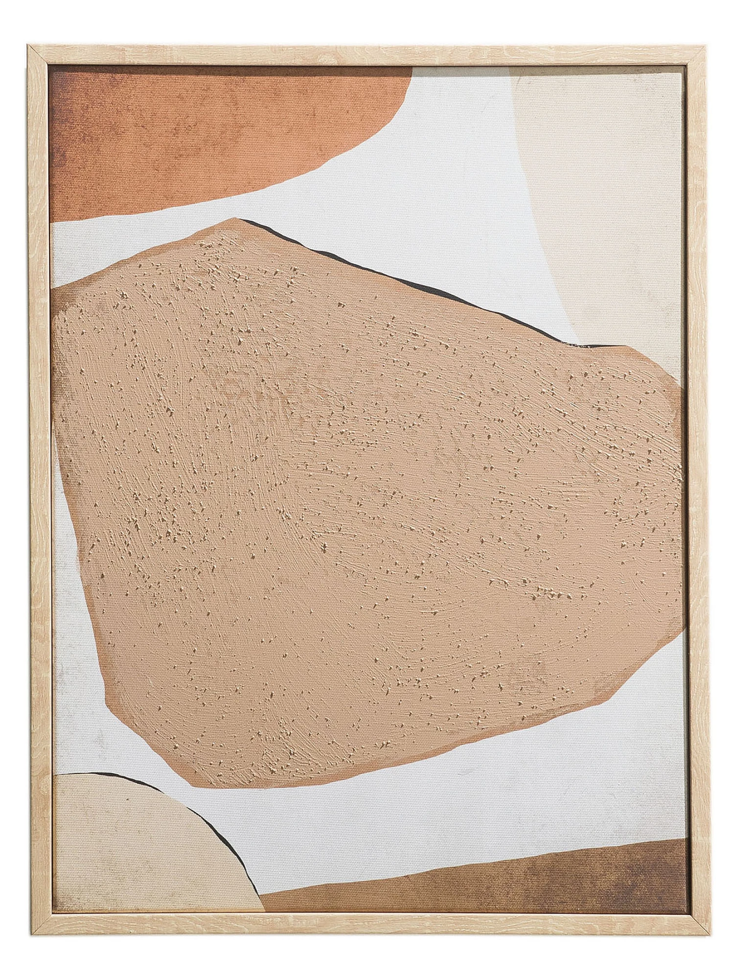 Leinwand-Druck-handbemalt, Dunkelbeige 4 Leinwand-Druck-handbemalt, Dunkelbeige – Bild 2