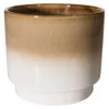 Pflanztopf, Beige-Weiss -KIBEK Verkäufe Sunbo Pflanztopf Beige BeigeWeiss 18x18x152C5 per