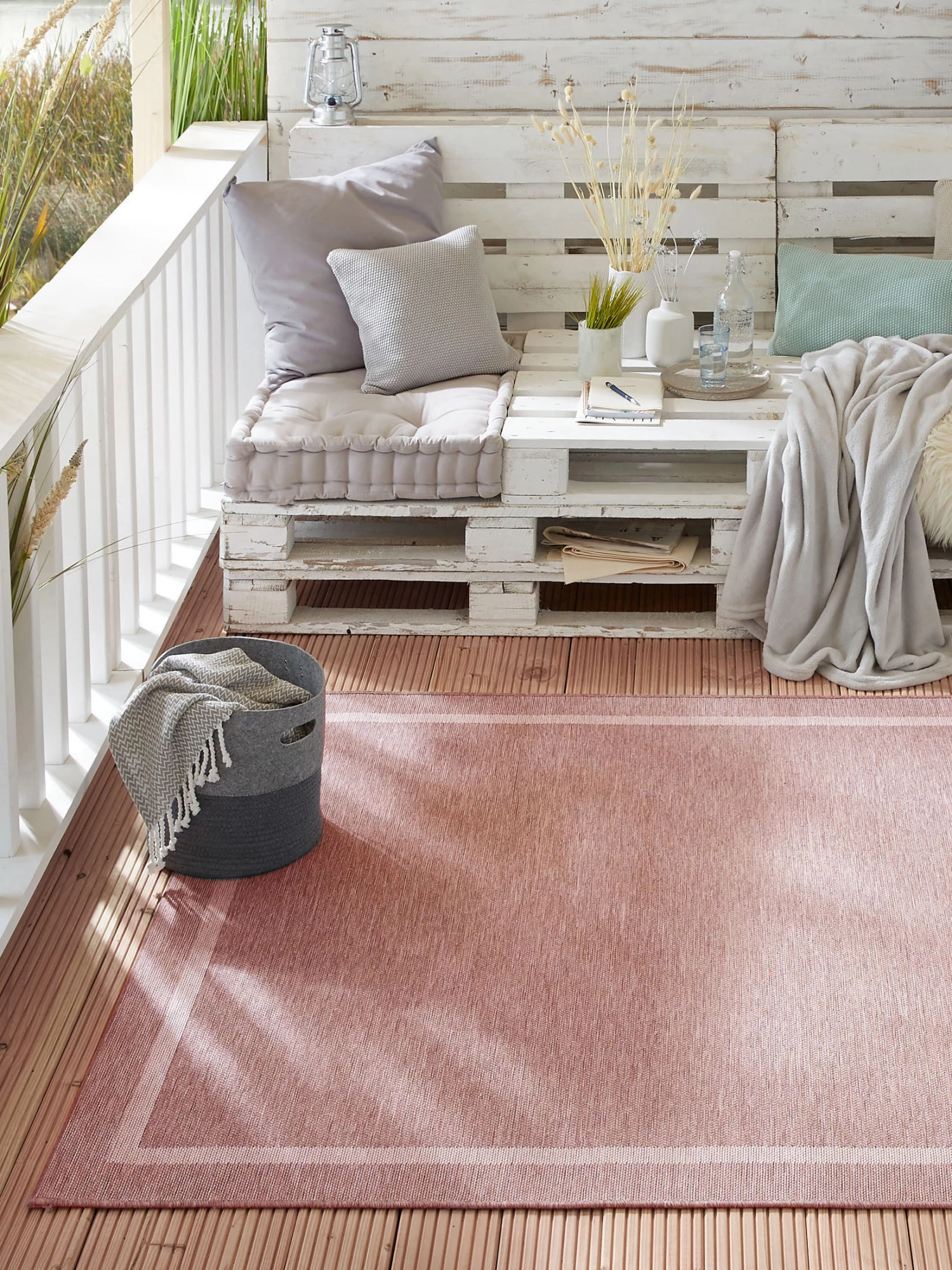 Outdoor-Teppich, Rose 3 Outdoor-Teppich, Rose