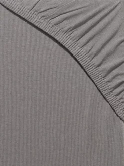 Spannbetttuch, Kiesel -KIBEK Verkäufe Sydney Spannbetttuch Grau Kiesel 100x200 lup