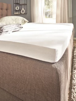 Spannbetttuch, Weiss