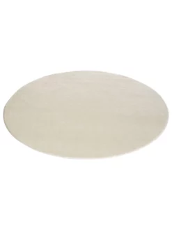 Woll-Teppich, Weiss/Natur -KIBEK Verkäufe Tamesna BerberTeppich Weiss WeissNatur 200rund fper