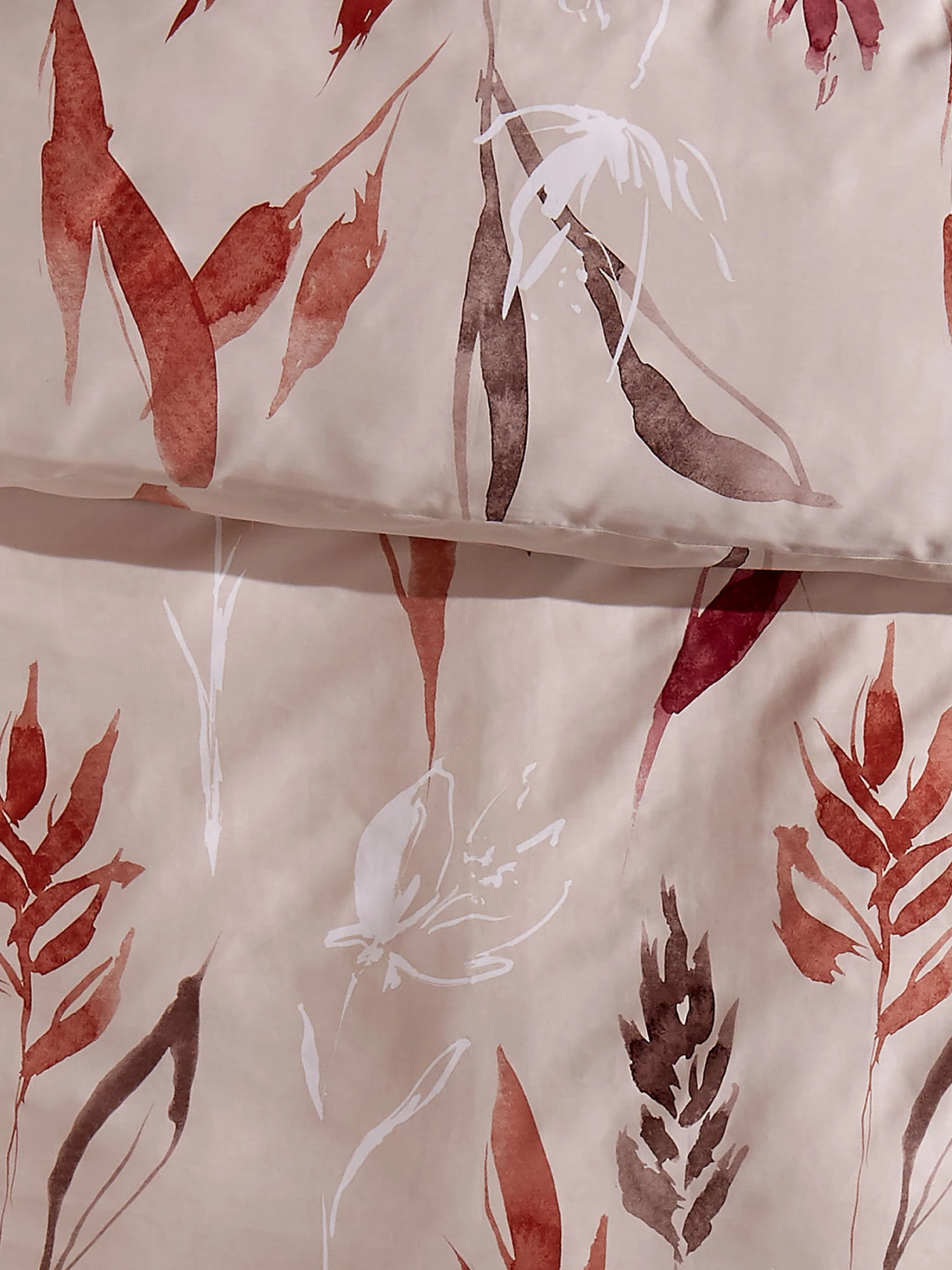 Satin-Bettwäsche, Braun/Bunt 5 Satin-Bettwäsche, Braun/Bunt – Bild 3