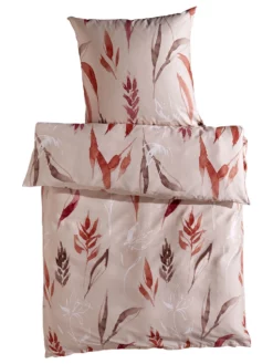 Satin-Bettwäsche, Braun/Bunt 6 Satin-Bettwäsche, Braun/Bunt -KIBEK Verkäufe Teneri Bettwaesche Beige BraunBunt 135x200 pla