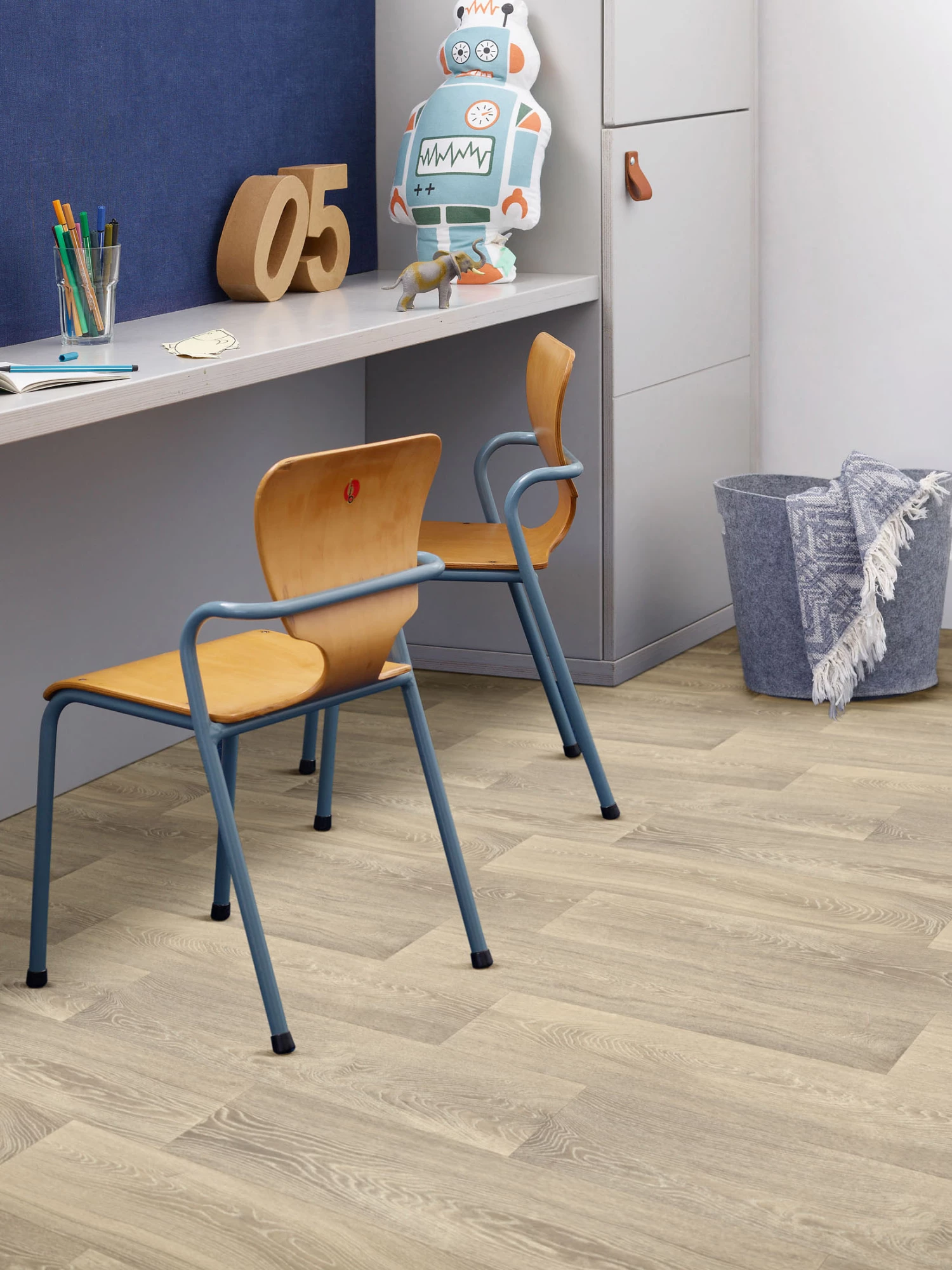 Vinyl-Rollenware, Eiche Zinn 190 4 Vinyl-Rollenware, Eiche Zinn 190 – Bild 2