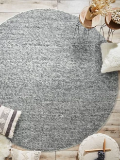 Handweb-Teppich, Dark Grey