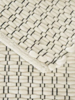 Woll-Teppich, White 11 Woll-Teppich, White -KIBEK Verkäufe Toftlund WollTeppich Weiss White 170x240 wel