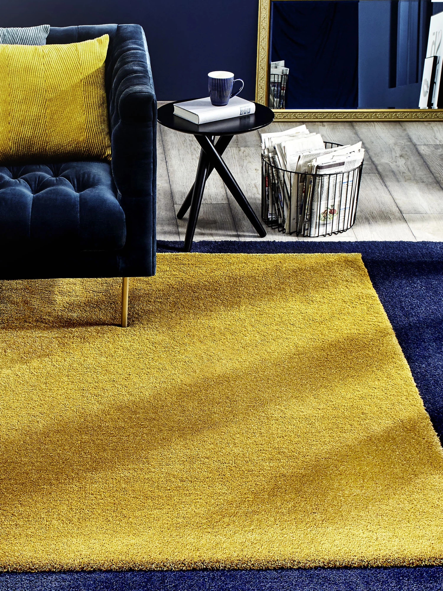 Hochflor-Teppich, Gold 3 Hochflor-Teppich, Gold