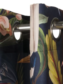 Ösenschal, Dunkelblau -KIBEK Verkäufe Tucani Gardine Oesenschal Blau Dunkelblau 140x250 lup1