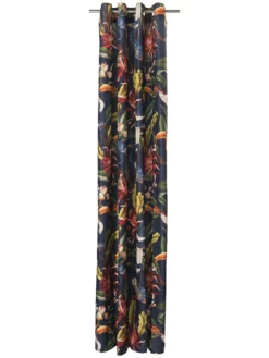 Ösenschal, Dunkelblau -KIBEK Verkäufe Tucani Gardine Oesenschal Blau Dunkelblau 140x250 pla1