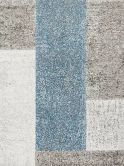 Moderner Teppich, Blue Avenue -KIBEK Verkäufe UrbanMaze DesignerTeppich Blau BlueAvenue lup