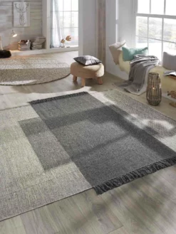 Woll-Teppich, Stone Grey