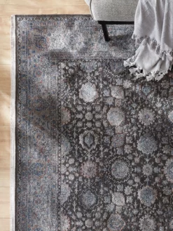 Vintage-Teppich, Silver-Blue -KIBEK Verkäufe Valdiva VintageTeppich Grau SilverBlue 200x290 mil2